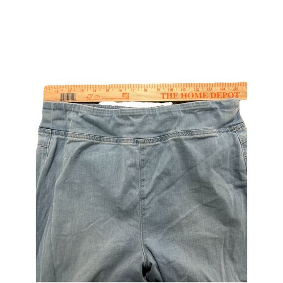 Free People We The Free In My Feelings Mid Rise Crop Boot Light Blue Large - Picture 6 of 11